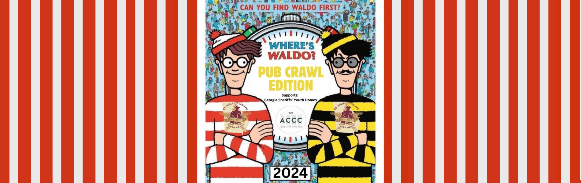 2024 Azalea City Civic Club Pub Crawl - Where's Waldo?